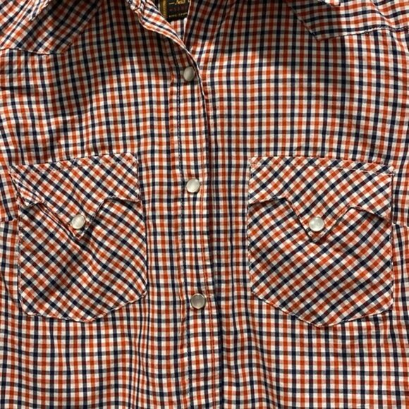 Lucky Brand Western shirt Long Sleeve plaid - Picture 5 of 15